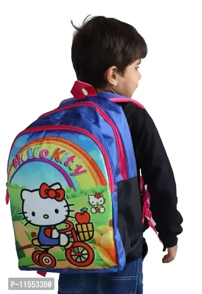 Stylbase Hello Kitty 25 liters Blue School Bag | Casual Backpack for Boys & Girls, Kid's Backpack-thumb2