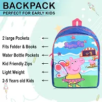 Stylbase Disney Marvel Peppa Pig Casual Backpack for Kid (25 liters, Blue)-thumb2