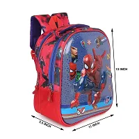 Stylbase 3D embossed school backpack Red class up to 2th age 3-5 years((Multicolor)) (Spiderman01)-thumb1