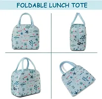 Stylbase Lunch Bag Insulated Canvas Tote Travel Tiffin Bag Thermal Food Insulated Cooler Bags Thermal Food Picnic Lunch Bags for Kids, Women, Men for Office, College & School (Green 2)-thumb2