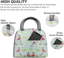 Stylbase Lunch Bag Insulated Canvas Tote Travel Tiffin Bag Thermal Food Insulated Cooler Bags Thermal Food Picnic Lunch Bags for Kids, Women, Men for Office, College  School (Green)-thumb3