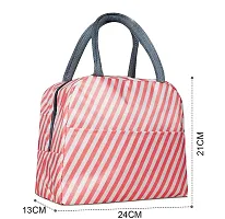 Stylbase Lunch Bag Insulated Canvas Tote Travel Tiffin Bag Thermal Food Insulated Cooler Bags Thermal Food Picnic Lunch Bags for Kids, Women, Men for Office, College  School (Pink)-thumb1