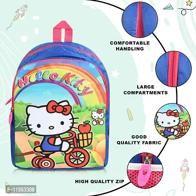 Stylbase Hello Kitty 25 liters Blue School Bag | Casual Backpack for Boys & Girls, Kid's Backpack-thumb3