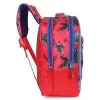 STYLBASE Muskan Creation Kid's Soft Fabric Trends Spider Man 3D Character Embossed School Bag (Multicolour)-thumb1