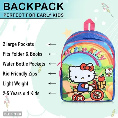 Stylbase Hello Kitty 25 liters Blue School Bag | Casual Backpack for Boys & Girls, Kid's Backpack-thumb5