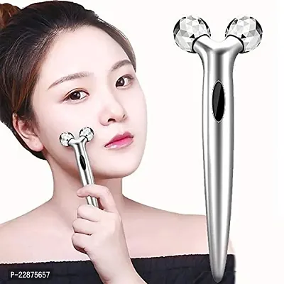 Facial Ice Roller For Glowing  Tighten Skin Reusable Silicone Ice Roller Manual 3D Roller Massager Face-lift Wrinkle Remover Facial Massage Massager (Multicolor)-thumb2