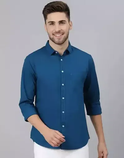 ZAKOD Men's Cotton Stylish Solid Full Sleeve Button Down Plain Regular Fit Formal Shirt (Multicolour)