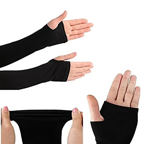 Protective Men & Women Gloves Sun Protective Full Hand Cotton Gloves for Men and Women