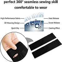 SR TRADERS Arm Sleeves full Stretchable For Unisex Adults Kids Sun Burn Skin Tan For Driving Cycling Tennis Cricket Football Golf Outdoor Gym Cycling Riding. (FREE SIZE, BLACK)-thumb3