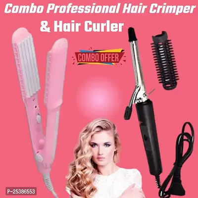 Modern Hair Styling Hair Curler Straightener, Pack of 2