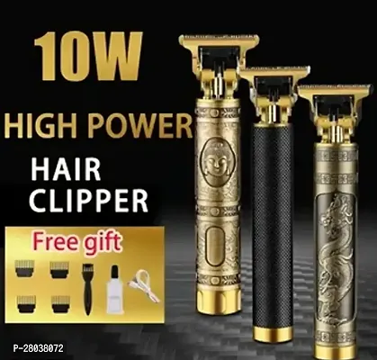 Maxtop T09 Premium Gold Metal Hair Trimmer, Drag, Baal Katne Wali Machine / Beard Trimmer for Men (Gold) under 500|under400|under300|-thumb0