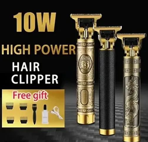 Premium Gold Metal Hair Trimmer, Drag/ Beard Trimmer Combo For Men