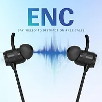 N41 BT in-Ear Neckband Panther Black, 35+ hrs  Headphone and Dual Device Pairing-thumb2