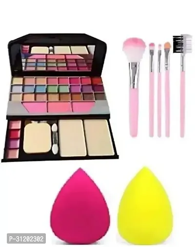 Makeup Kit 5 Pcs Brush Set 2 Puff Beauty Kits And Combos Makeup Kits