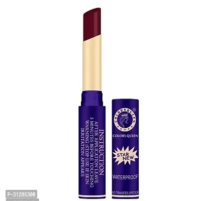 Colors Queen Star New No Transfer Waterproof Lipsticks, Matte Finish, 6 ml - Wine Maroon-thumb3