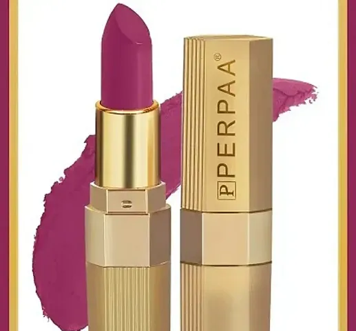 PERPAA® Xpression Weightless Matte Waterproof Lipstick Enriched with Vitamin E One Stroke Application (5-8 Hrs Stay)