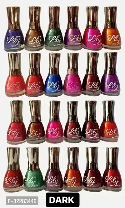 Dark Glossy Shine Nail Polish 5 ml Each Color Set Combo of 36 Piece-thumb0