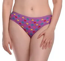 Stylish Cotton Printed Brief for Women, Pack of 6-thumb1