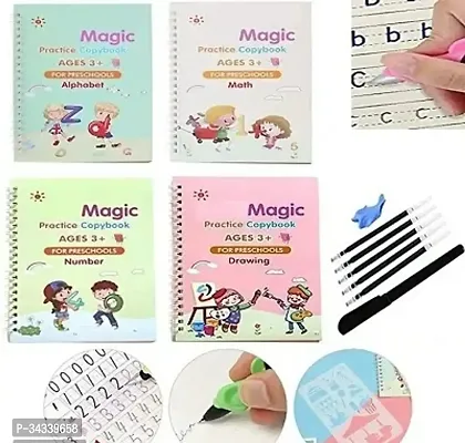 Magic Practice Copybook, (4 BOOK ) Number Tracing, Sank Magic Practice Copy (Math + Drawing + Number + Alphabet)-thumb2