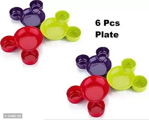 Urban Micky Plates Spoons and Cutter Set of 6