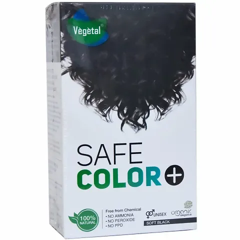 Vegetal Safe Hair Color - 100gm Certified Organic Chemical and Allergy Free Bio Natural with No Ammonia Formula for Men Women