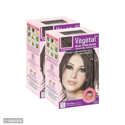 Vegetal Bio Colour, 50G, Pack Of 2, Burgundy-thumb3