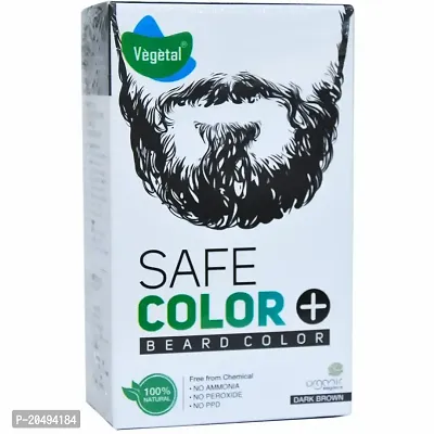 Vegetal Safe Color Beard Color, 25g - Dark Brown-thumb3