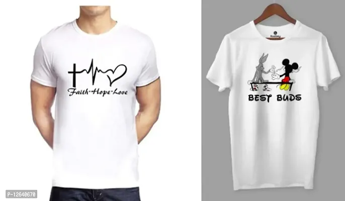 Classy Printed Tshirt Combo pack of 2 for men