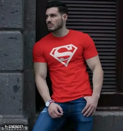 Stylish Cotton Blend Printed Tshirt for Men