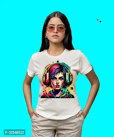 Stylish Printed Oversized Tshirt For women-thumb0