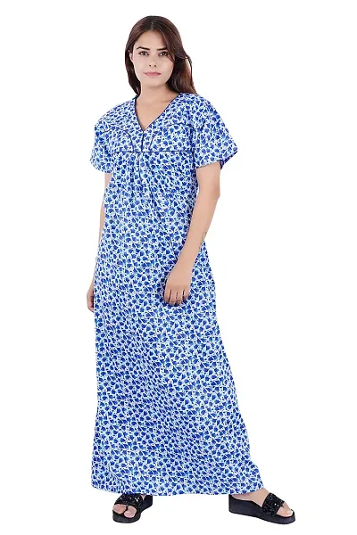 Good Choice Floral Nighty | Maxi | Gown | Night Gown | Night Dress | Nightwear - (XXL)