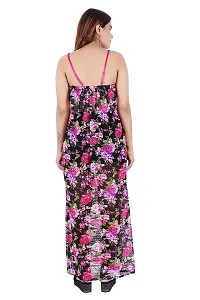 Good Choice Floral Women's Satin Maxi Nighty-thumb3