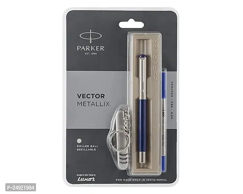 Parker Vector Metallix Roller Ball Pen Blue