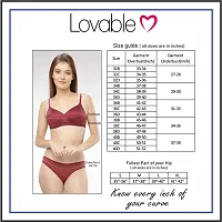 Lovable Women Girls Cotton Non Wired Padded 3/4th Coverage Bra in White Color- CONFI-41-WHITE- 32B-thumb3