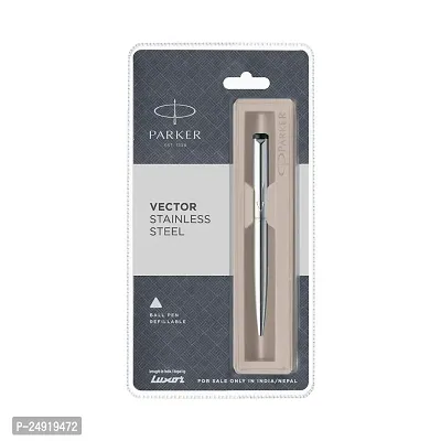 Parker Vector CT Ball Pen, Stainless Steel