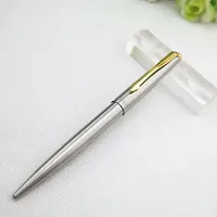 Parker Galaxy Stainless Steel Gold Trim Ball Pen-thumb4