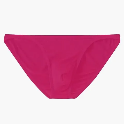 THE BLAZZE Men's High Rise Spandex Prime Thong (X-Large(38?/95cm - Chest), Pink)