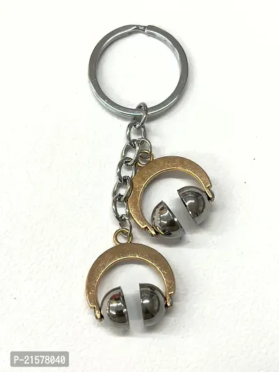 Metal Foot Sleeper/Chappal Keychain With Stones Key Chain