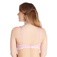 Multicoloured Cotton Blend Non Padded Bra | Pack of 3 |-thumb3