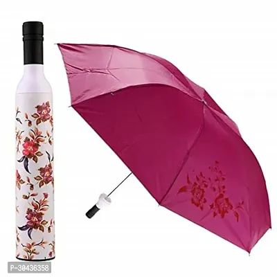 Bottle Umbrella Foldable Umbrella with Plastic Case-thumb0