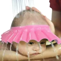 Nema Adjustable Baby Shower Shampoo Cap - Pink-thumb2