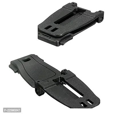 Nema Molle Strap Backpack Webbing Connecting Buckle Clip - Black ( Pack of Two )