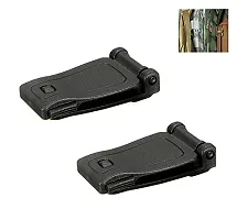 Nema Molle Strap Backpack Webbing Connecting Buckle Clip - Black ( Pack of Two )-thumb3