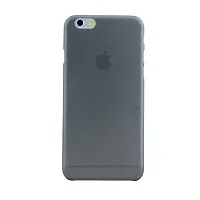 Nema 0.3mm Semi Transparent Matte Case Cover for iPhone 6 Plus - Black-thumb1