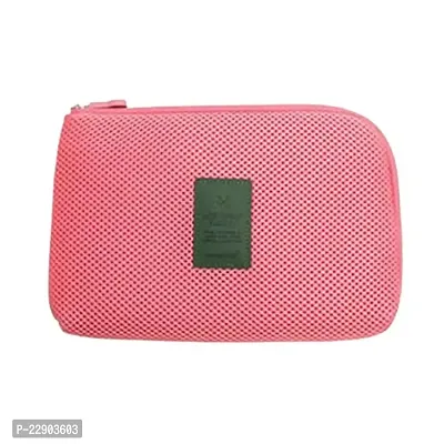 Futaba Portable Travel Gadget/Cosmetic Organiser - Pink - Large