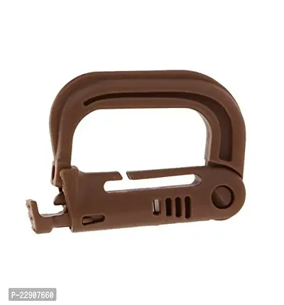 Nema Molle Backpack Carabiner Snap D-Ring Clip Keyring Locking - Brown-thumb0
