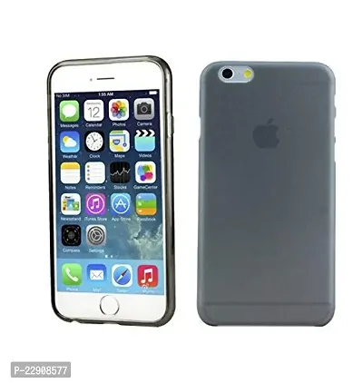 Nema 0.3mm Semi Transparent Matte Case Cover for iPhone 6 Plus - Black-thumb0