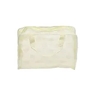 Futaba Portable Cosmetic Toiletry Travel Pouch Organizer Bag - Yellow 2 pcs ?-thumb1