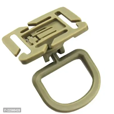 Futaba 360 Degree Rotation D-Ring Buckle MOLLE - Sand Colour - Pack of Five