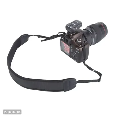 Camera Neoprene Shoulder Neck Strap - Black-thumb2
